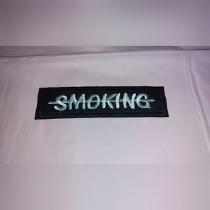 Embroidered Iron on Patch SMOKING NWOT unbranded